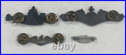 US Naval Enlisted Surface Submarine Warfare Deterrent Patrol Officer Pins