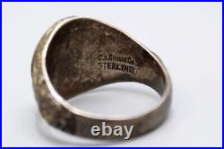 US Navy 41 Hospital Corps Ring Sterling Size 11. FLU4829