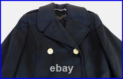 US Navy Bridge Coat 34 Academy Midshipmen Cadet Dress Wool Uniform Long Peacoat