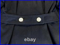 US Navy Bridge Coat 34 Academy Midshipmen Cadet Dress Wool Uniform Long Peacoat