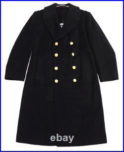 US Navy Bridge Coat 40 Academy Midshipmen Cadet Dress Wool Uniform Long Peacoat