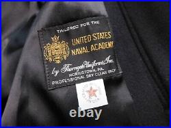 US Navy Bridge Coat 40 Academy Midshipmen Cadet Dress Wool Uniform Long Peacoat