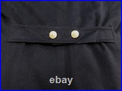 US Navy Bridge Coat 40 Academy Midshipmen Cadet Dress Wool Uniform Long Peacoat