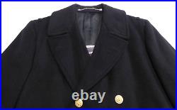 US Navy Bridge Coat 40 Academy Midshipmen Cadet Dress Wool Uniform Long Peacoat