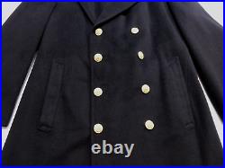 US Navy Bridge Coat 40 Academy Midshipmen Cadet Dress Wool Uniform Long Peacoat