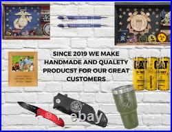 US Navy Chief Coin Flag Display Handmade USA Challenge Coin Holder USN