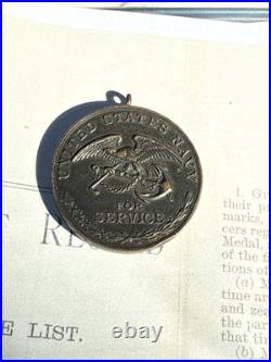US Navy Civil War Medal Planchet May Be Studley Restrike Not Numbered Vintage
