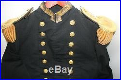 US Navy Dress Uniform Jacket named and dated 1909 with epaulettes