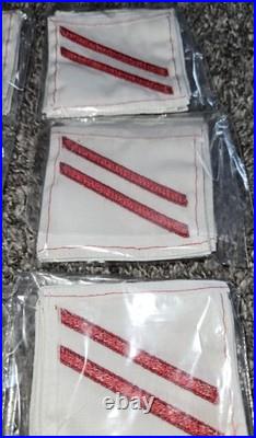 US Navy Fireman Apprentice Class 2 Sleeve Insignia Patch Red White 120 Total Lot