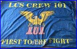 US Navy Flag LCS Crew 101 Memorabilia USS Freedom USS Fort Worth 5x7