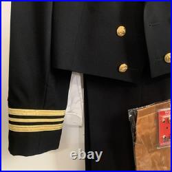 US Navy Flying Cross Formal Dinner Dress Blue Uniform LCDR stripes, 43L & 36R