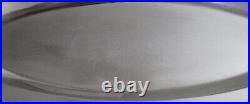 US Navy Galley LARGE Silver Plate Fish Platter w Fouled Anchor & USN