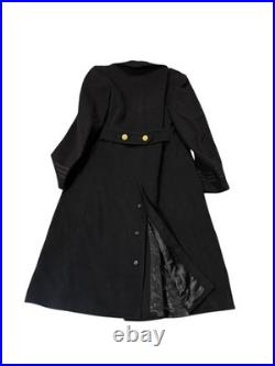US Navy Lieutenant's Long Wool Bridge Dress Coat Gold Eagle Buttons Size