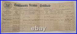 US Navy Lt Commander Continuous Service Certificates 1913-1947 WWI WWII