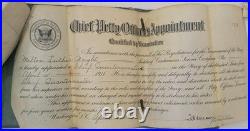 US Navy Lt Commander Continuous Service Certificates 1913-1947 WWI WWII