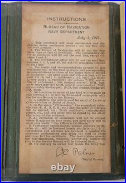 US Navy Lt Commander Continuous Service Certificates 1913-1947 WWI WWII