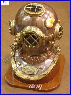US Navy Mark V Diving Divers Helmet Antique 18'' Diver For Decorative Item Only