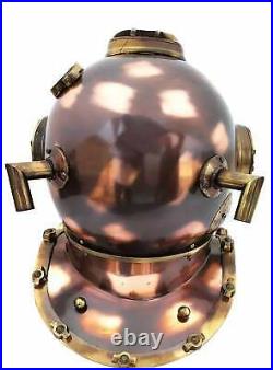 US Navy Marl V Antique Diving Divers Helmet Brass Steel Full Size Maritime Divin