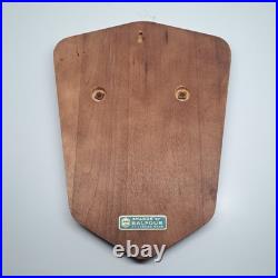 US Navy Master Diver Diving Officer Brass on Wood Wall Plaque Nautical Military