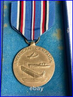 US Navy Medal American Campaign S&A Order 28675 In Original Box