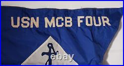 US Navy Mobile Construction Battalion MCB Four ALFA Company Boat Flag