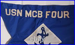 US Navy Mobile Construction Battalion MCB Four ALFA Company Boat Flag