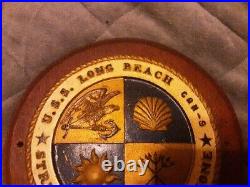 US Navy Plaque U. S. S Long Beach Fort Lauderdale Vintage