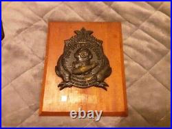 US Navy Plaque USS Kittiwake ASR13 Vintage