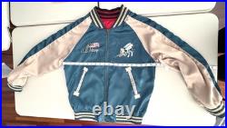 US Navy Seabee Reversible Embroidered Satin Jacket