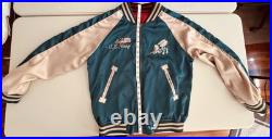 US Navy Seabee Reversible Embroidered Satin Jacket