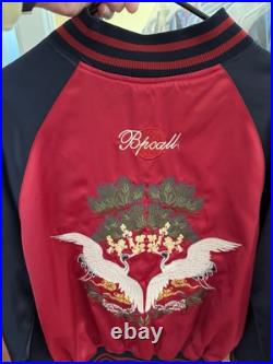 US Navy Seabee Reversible Embroidered Satin Jacket