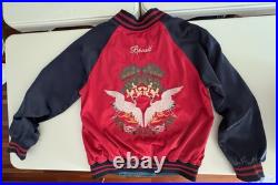 US Navy Seabee Reversible Embroidered Satin Jacket