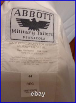 US Navy Seal Special Warfare CAPTAIN 06 DRESS WHITE JACKET With pins size 44 REG