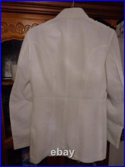 US Navy Seal Special Warfare LTJG 02 DRESS WHITE JACKET With pins size 38 REG