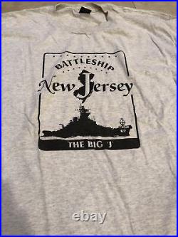 US Navy Ship USS New Jersey (BB-62) Battleship VTG MADE IN USA The Big J