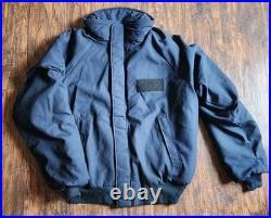 US Navy Shipboard Cold Weather Flame Resistant Deck Jacket Large Navy Blue