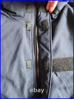 US Navy Shipboard Cold Weather Flame Resistant Deck Jacket Large Navy Blue