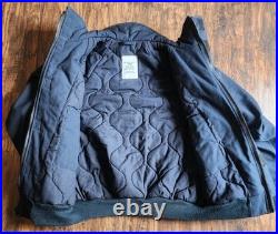 US Navy Shipboard Cold Weather Flame Resistant Deck Jacket Large Navy Blue