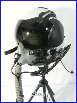 US Navy USN F/A-18 Gentex HGU-68/P Flight Pilot Helmet Oxygen Mask/Comms Mic Lg
