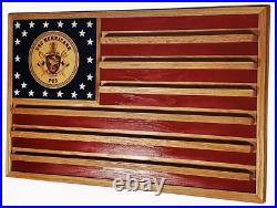US Navy USS Hurricane PC3 Ship's Crest Challenge Coin Display Flag
