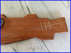 US Navy USS Midway CVA-41 Aircraft Carrier Plaque Solid Wood Brass 31.5 Long