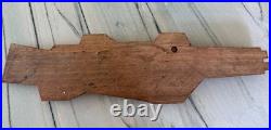 US Navy USS Midway CVA-41 Aircraft Carrier Plaque Solid Wood Brass 31.5 Long
