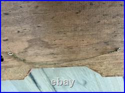 US Navy USS Midway CVA-41 Aircraft Carrier Plaque Solid Wood Brass 31.5 Long