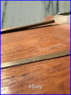 US Navy USS Midway CVA-41 Aircraft Carrier Plaque Solid Wood Brass 31.5 Long