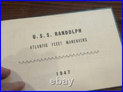 US Navy- USS Randolph Lot Bronze Plaque + Books