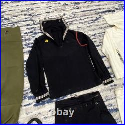 US Navy Uniform Lot Sailor Cracker Jack Jumper Pants Duffle Bag Hat WWII Korean+