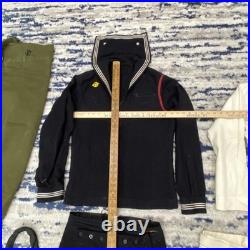US Navy Uniform Lot Sailor Cracker Jack Jumper Pants Duffle Bag Hat WWII Korean+