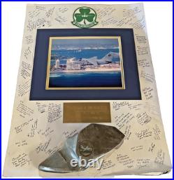 US Navy VS-41 Shamrocks S-3 Viking Jet Plaque AIMD Patch Authentic Artifact