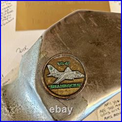 US Navy VS-41 Shamrocks S-3 Viking Jet Plaque AIMD Patch Authentic Artifact