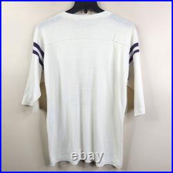 US Navy Vintage 70s USS Forrestal CV-59 3/4 Sleeve Tee Medium